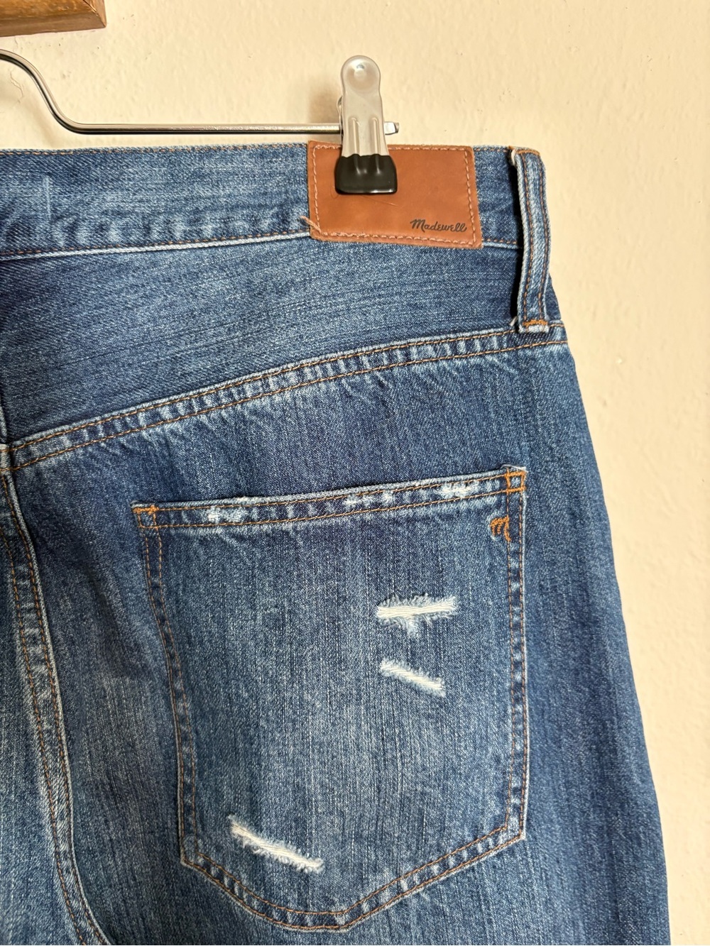 Madewell The Perfect Summer Jean Size 32 Distressed Raw Hem - Picture 4 of 6